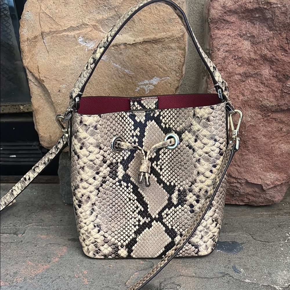 Snakeskin Patterned Women's Bag